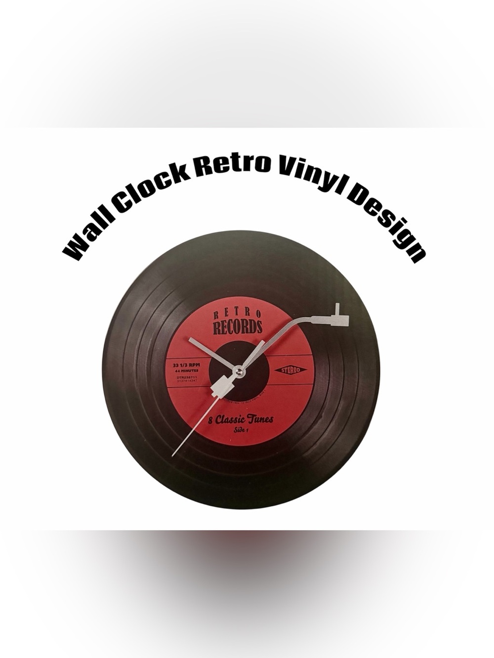 *new* Retro Vinyl Record Wall Clock by Livarno Home